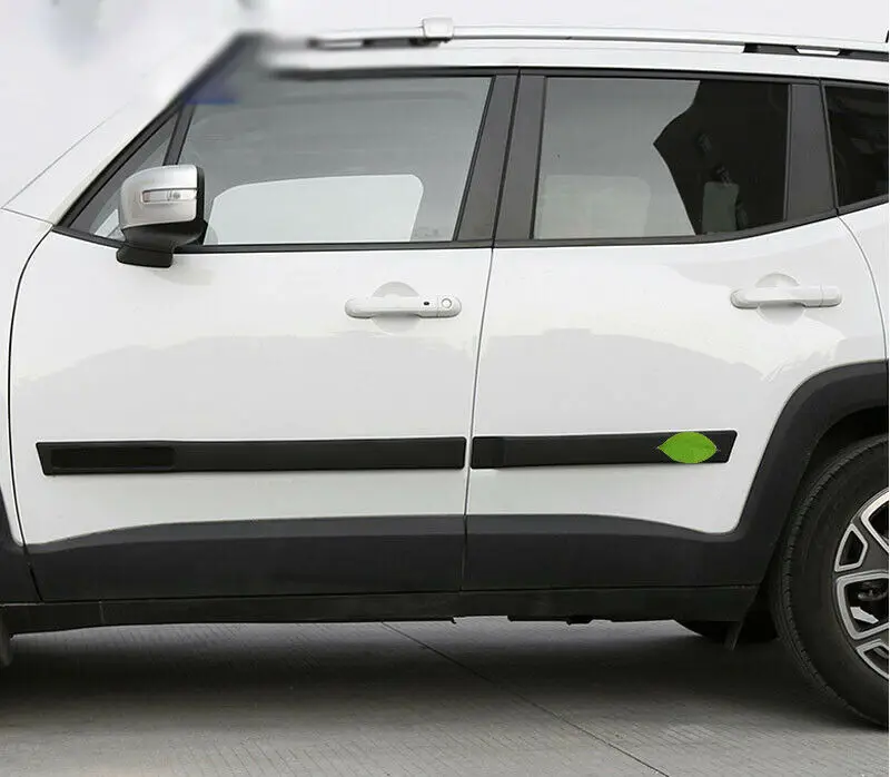 

For 2015-2021 Jeep Renegade Black Side Door Body Guard Molding Cover Trim