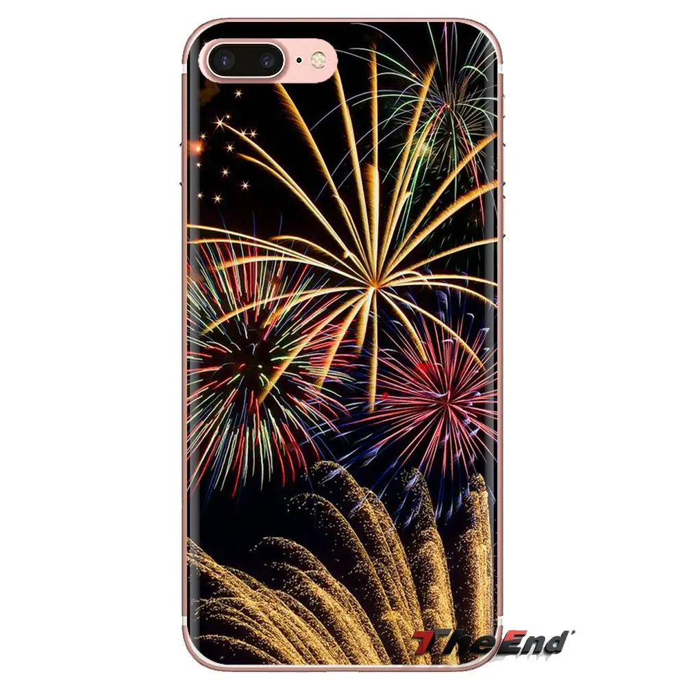 Силиконовый чехол для телефона Нью-Йорк фейерверк фотография samsung Galaxy S3 S4 S5 Mini S6 S7