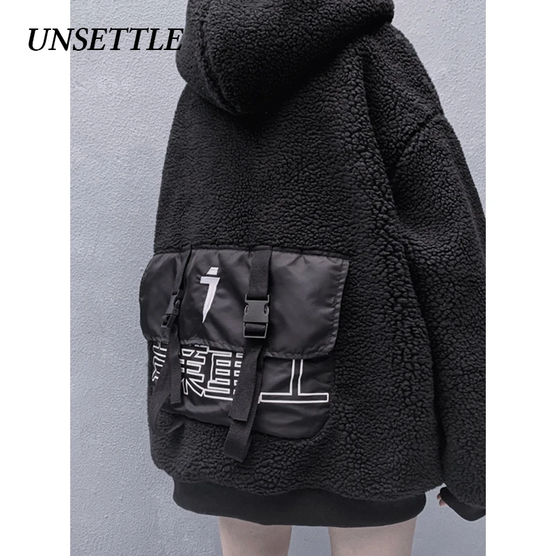 UNSETTLE 2019 мужские/женские зимние толстовки с капюшоном из шерпы берберский флис