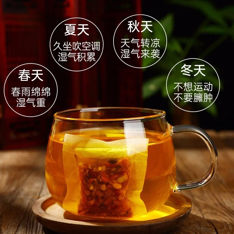 

Nanjing Tongrentang lvjinjiayuan red bean job's tears tea Euryale ferox seed red bean job's tears camellia tea bag barley tea