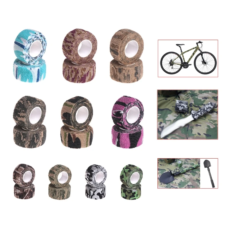 

2pcs Tattoo Self-adhesive Non-woven Elastic Bandage Grip Tube Cover Sport Tape M89F