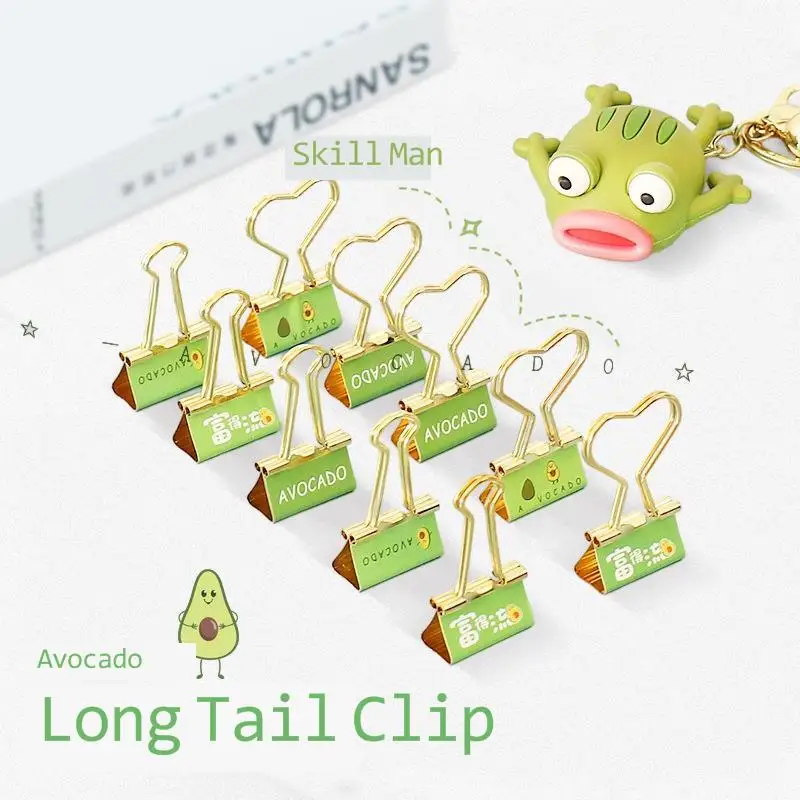 

1 коробка, металлический зажим с длинным хвостом авокадо