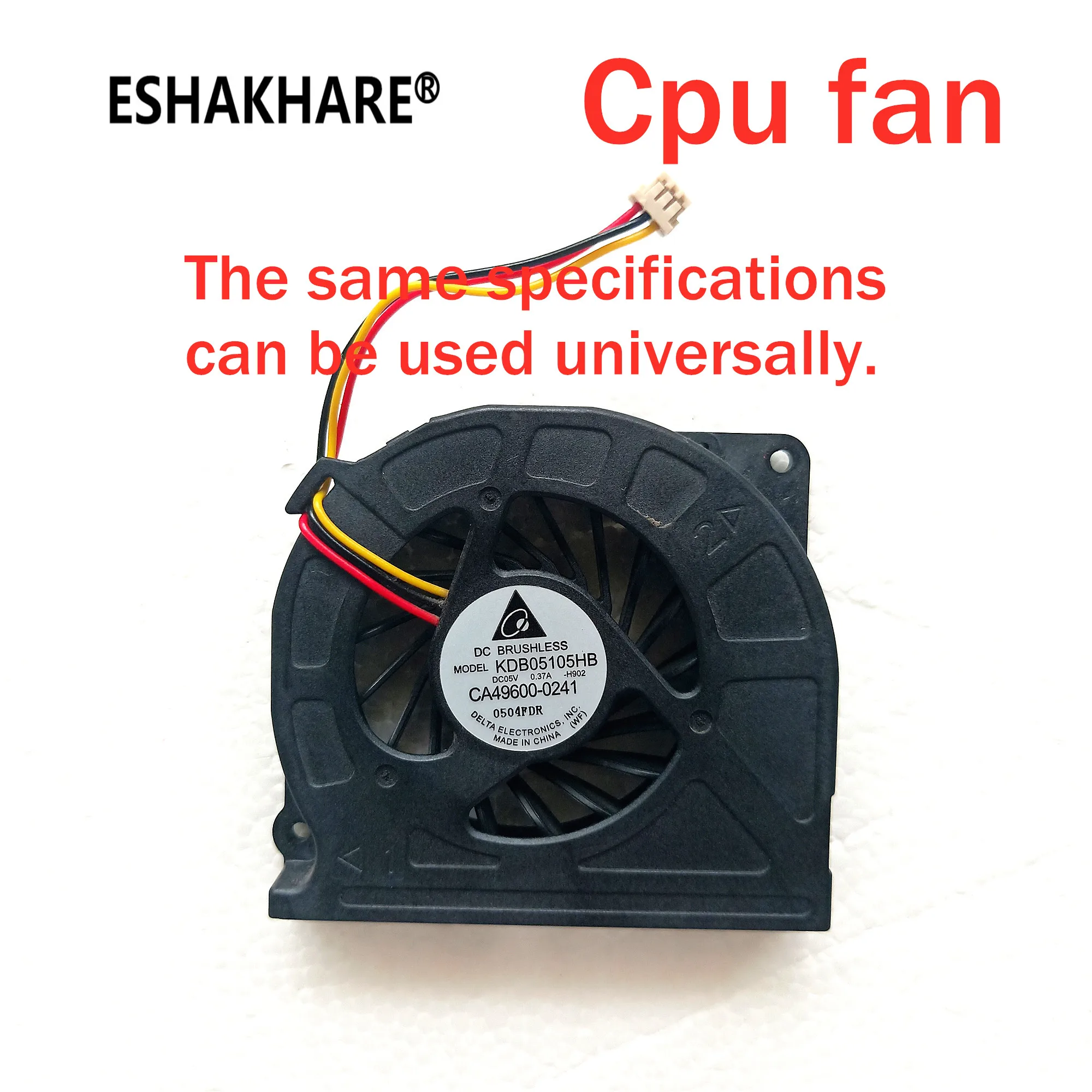 Вентилятор для процессора KDB05105HB, 5 В, 0,37 А, для Fujitsu LifeBook S560, S761, S762, S760, E751, E752, T731, AH550, AH551, AH701, TH700, E780, T730, T900, T901