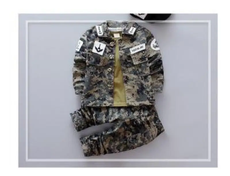 Сон Джун Ки дети камуфляжная военная форма комплект одежды для детей 3 шт. полиции