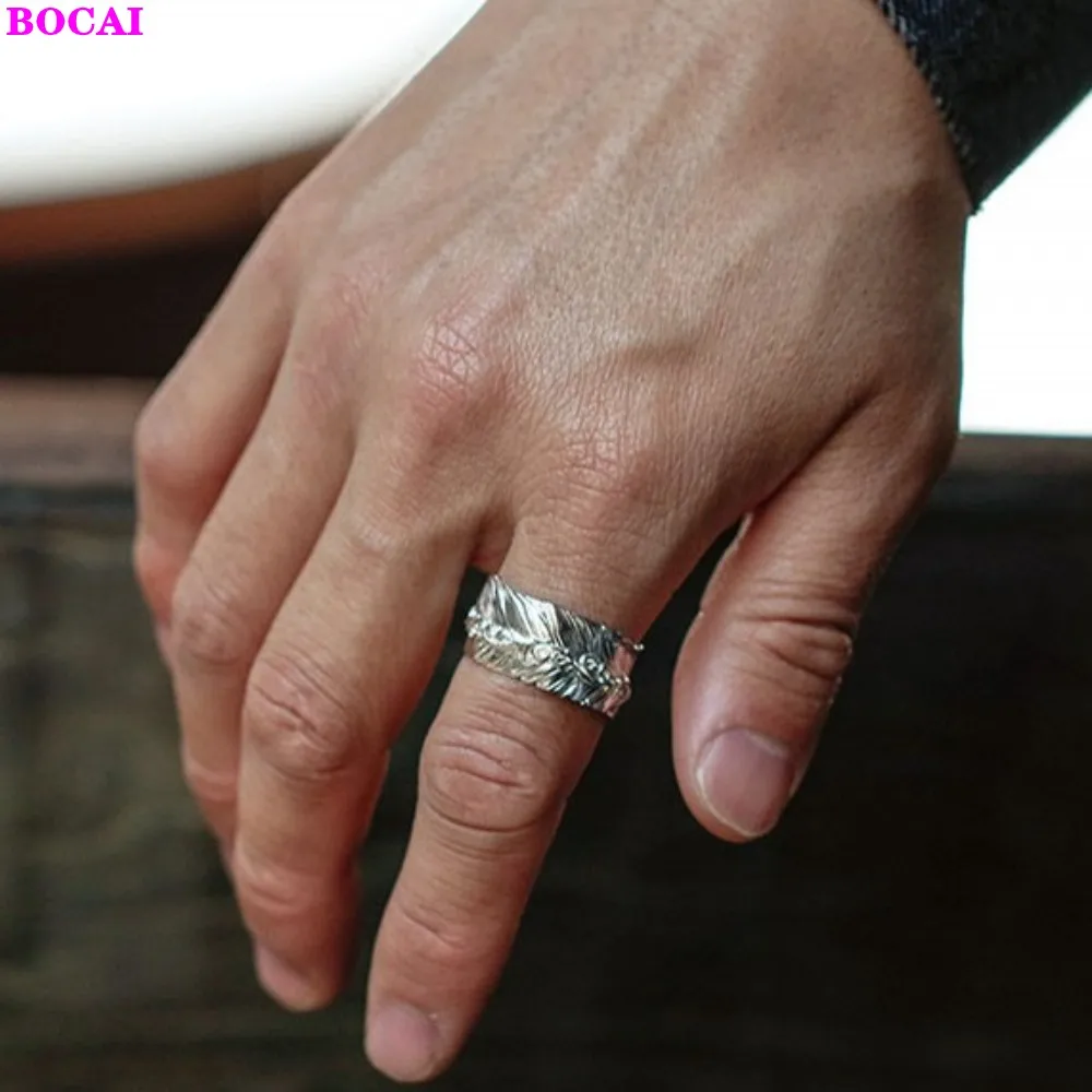 BOCAI s925 Серебряные кольца для мужчин и женщин 2020 новые модные ювелирные изделия