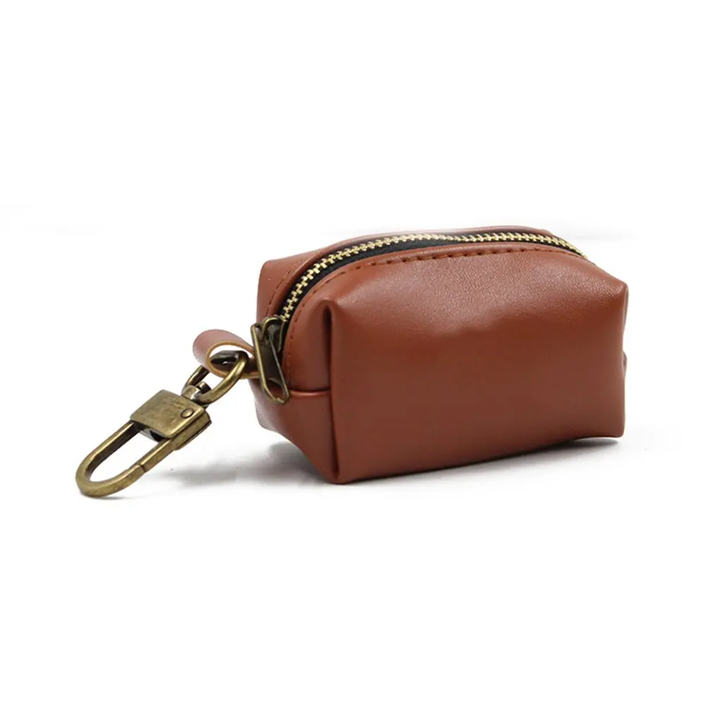 

Dog poop bag holder Dog Pet Travel Outdoor Portable Dog waste bag dispenser Leather Dog poop bag dispenser Roll clean eco bag