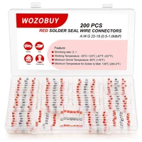solder seal wire connectors 200pcs heat shrink butt connector electrical waterproof insulated terminals for marine automotive