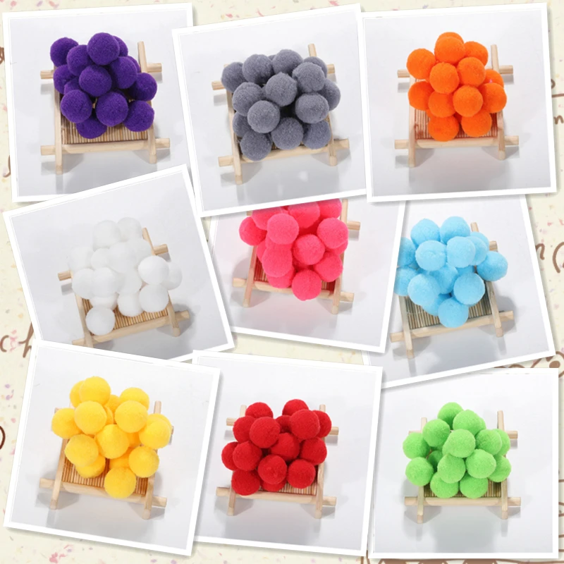 Милые помпоны пушистые плюшевые поделки из искусственного меха товары для шитья