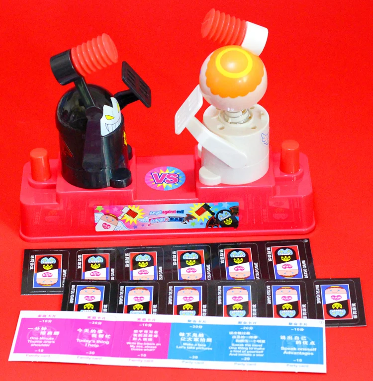 

Baby Duo Playing Desktop Game Angel Devil Hammer Hammer Head Hammer Hammer Parent-Child Interactive Toy