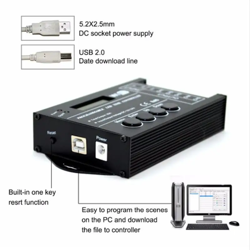 GloryStar TC420/TC421 WiFi программируемый светодиодный диммер RGB аквариумный таймер