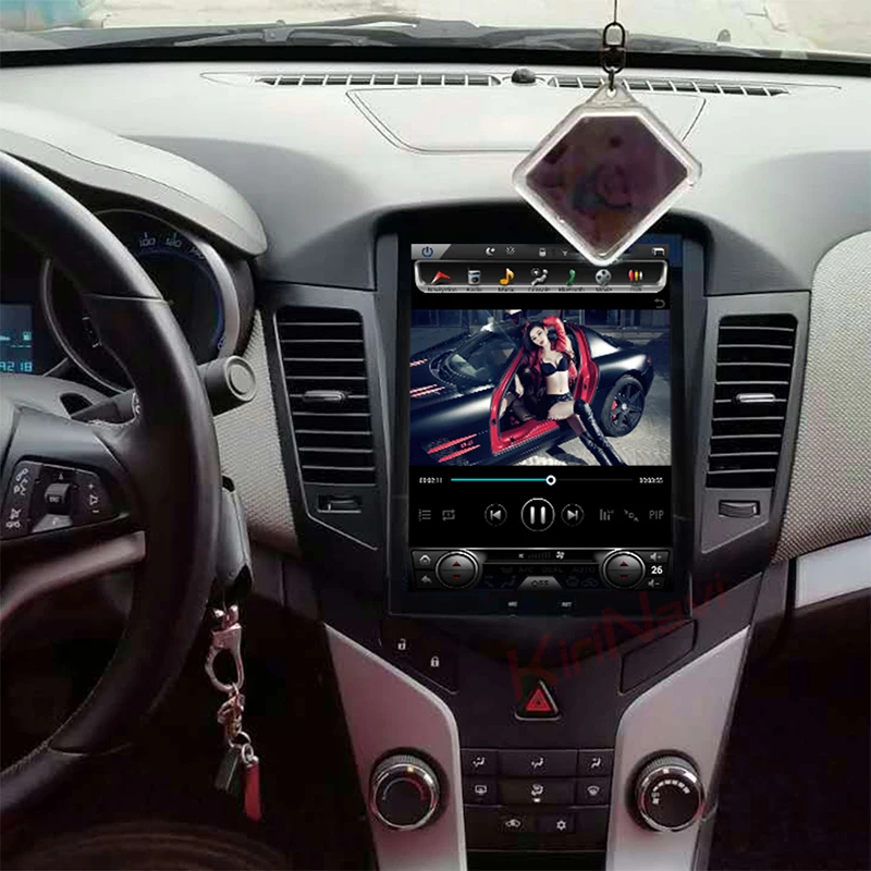 KiriNavi Telsa Style Vertical Screen 10.4" Android 10.0 Auto GPS Navigation Car Dvd Player Radio For Chevrolet Cruze | Автомобили и