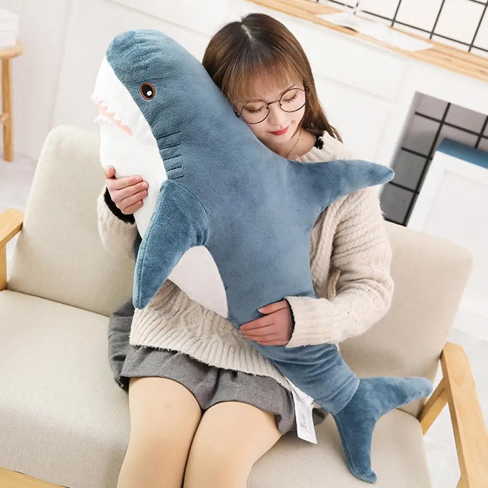 Плюшевая подушка рыба игрушки милая кукла Акула подарок для женщин
