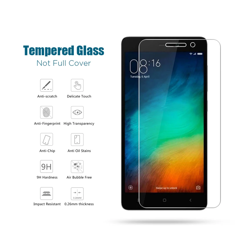 Закаленное стекло для Xiaomi Redmi 7A 6A 5A 4A 4X Защита экрана 2 3 4 Pro 3S 3X жесткое Стекло