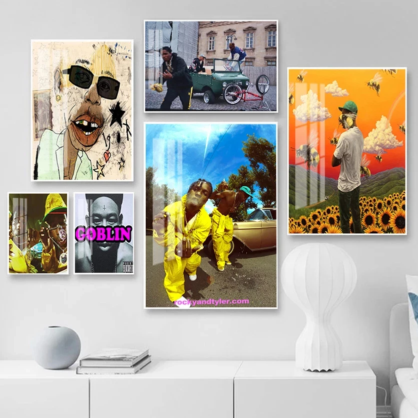 

Pop Art Rap Music Star Album Canvas Painting Wall Pictures Living Room Home Decor Singer Poster and Prints Figure Painting