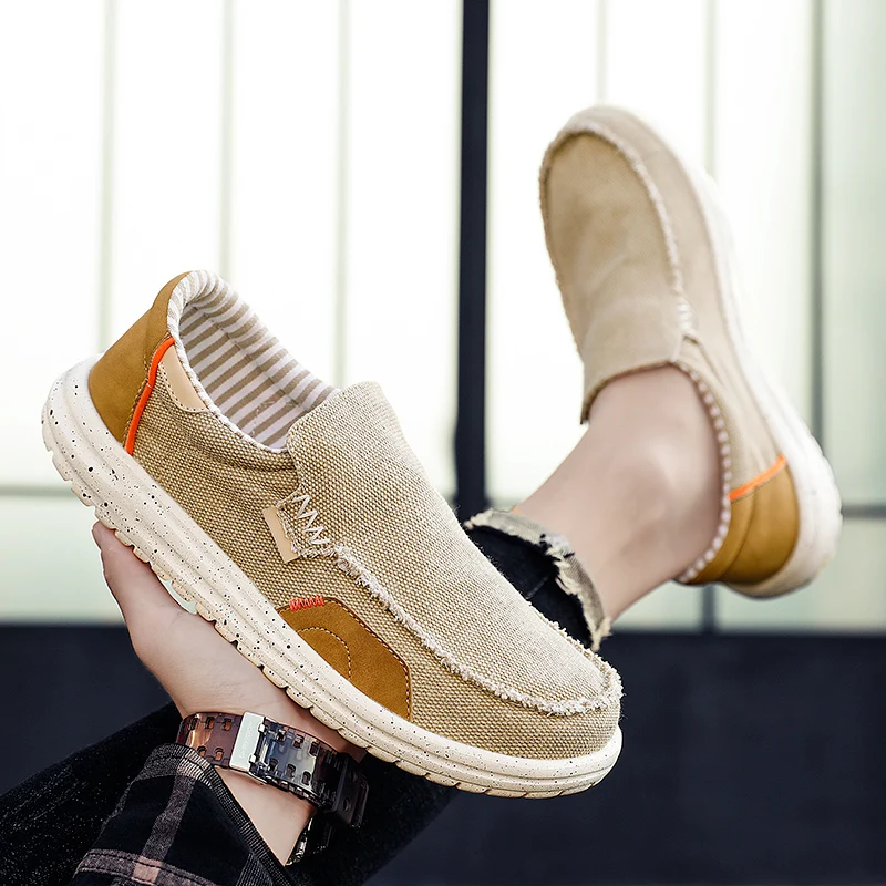 

Men Loafer Breathable Walking Canvas Shoes Breathable Fashion Sneakers Zapatillas Hombre