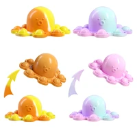 flipping octopus push bubble decompression toys pendant keychain sensory squeeze anti stress relaxing toy stress relieve autism