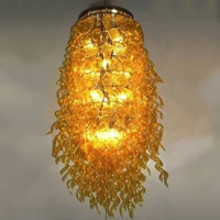 contemporary pendant lights lamps crystal hand blown glass nordic chandelierslight fixtures indoor lighting 24 by 48 inches