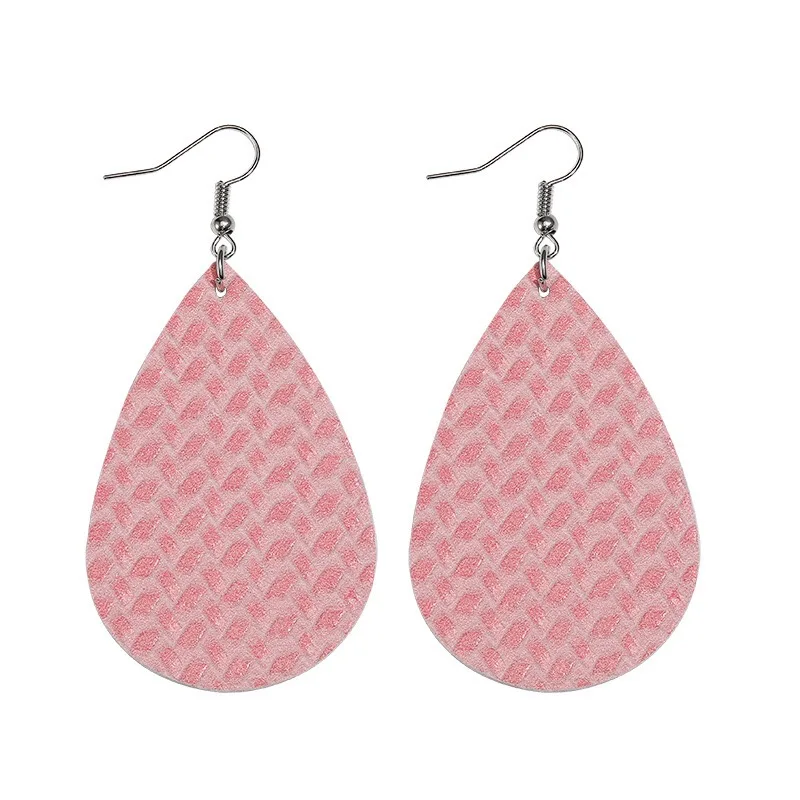 2019 тканые серьги из кожи искусственной массивные большие для женщин модные