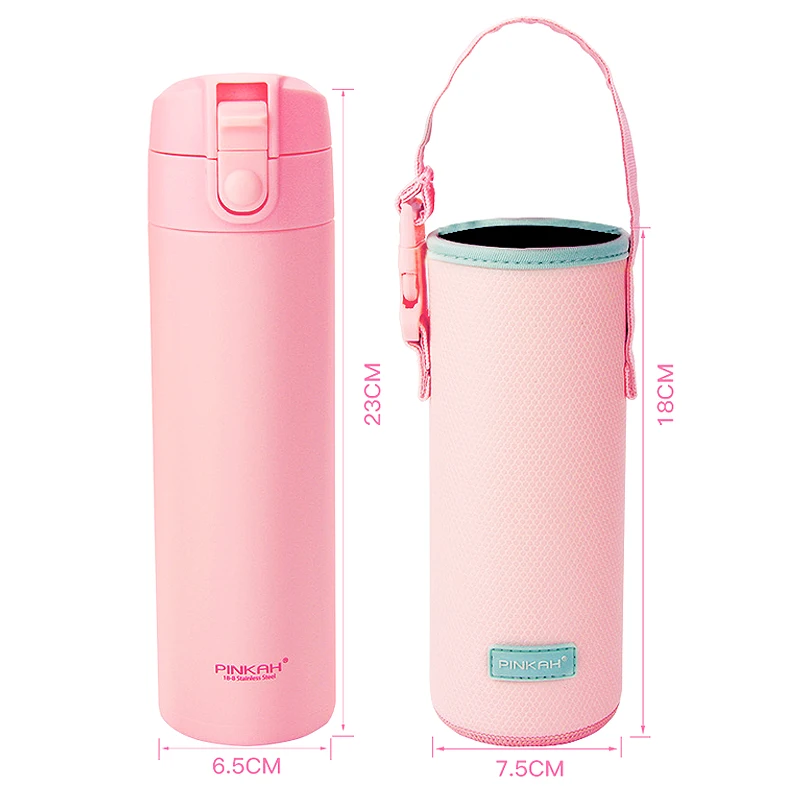 Модная Портативная изоляционная чашка розовая дорожная кофейная кружка
