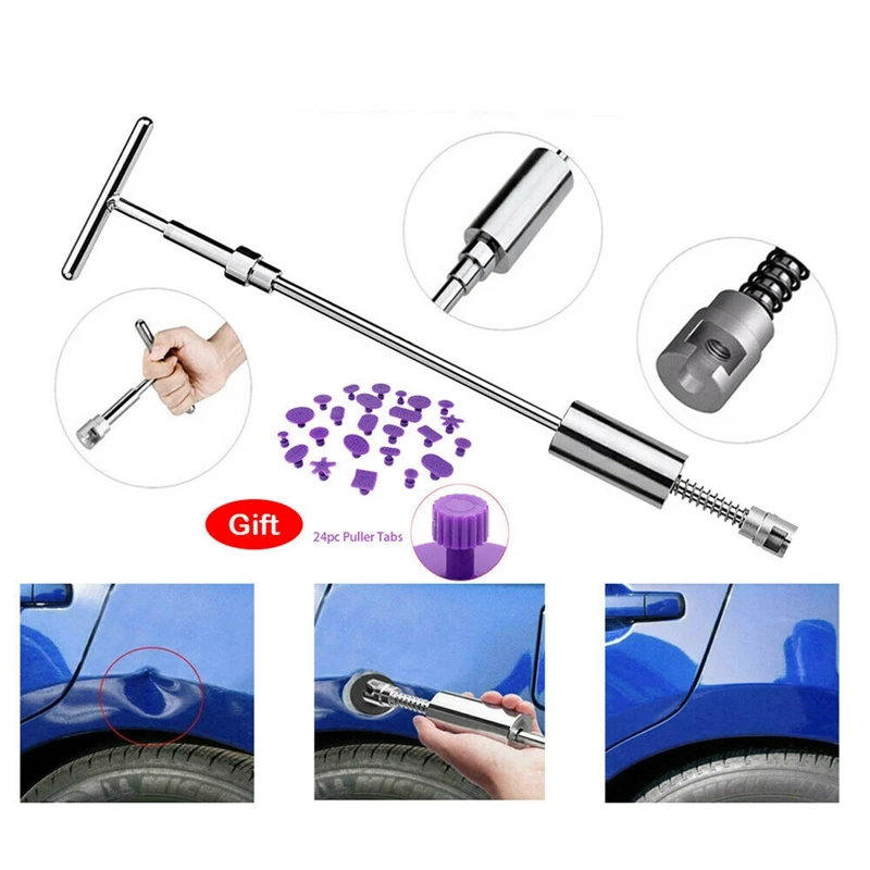 

Car Paintless Dent Repair Puller Kit Auto Car Body Dent Remover Set Slide Hammer Hail Damage Tool Car Dent Repairing Kit