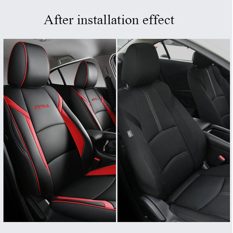 Auto Sport High-quality leather accessories Car Seat Cover Custom Fit Special for Mazda 3 Axela 2014 2015 2016 2017 2018 2019 | Автомобили