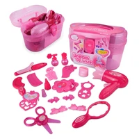 children pretend play kid make up toys makeup set hairdressing simulation plastic toy for girls dressing cosmetic travel box