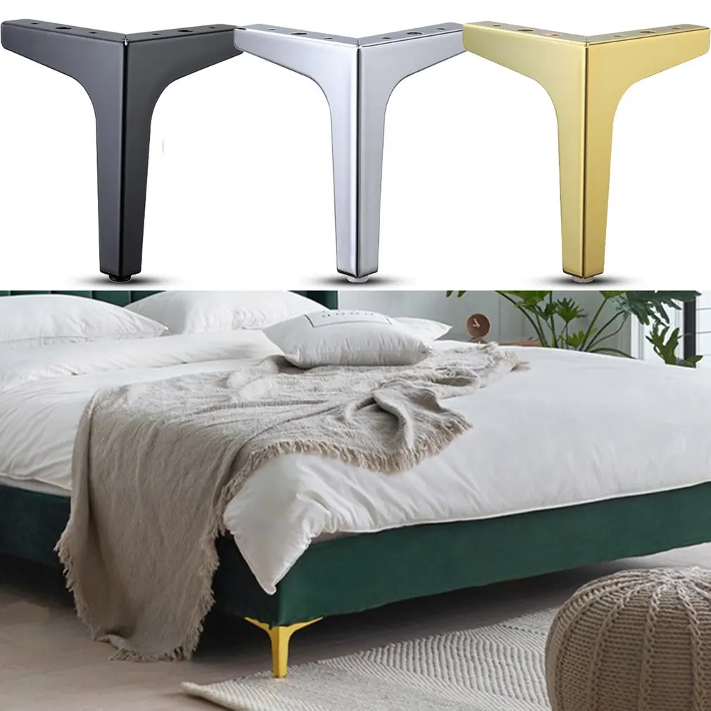 

4pcs Black Sliver Coffee Table Legs for Metal Furniture Sofa Bed Chair Leg Iron Desk Cabinet To The Dresser Foot Bathroom