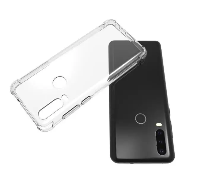 Чехол для Motorola One Action + закаленное стекло прозрачный мягкий чехол из ТПУ и