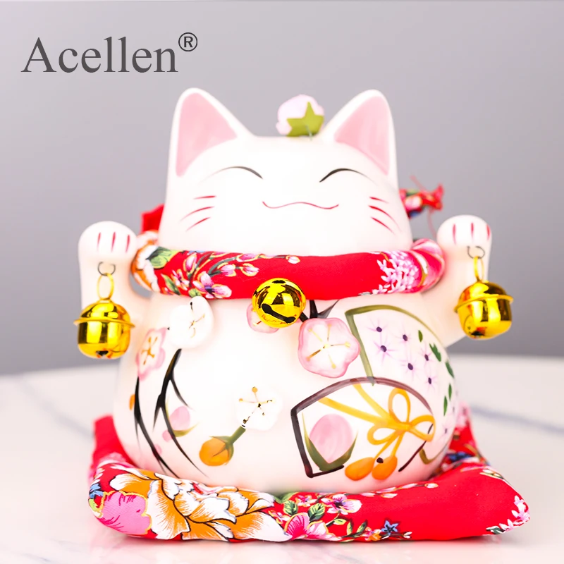Maneki Neko керамический счастливый кот домашний декор фарфоровые декоративные
