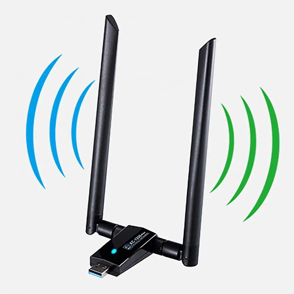 

Wifi Network Card AC1200Mbps USB3.0 Wireless WiFi Antenna Adapter MT7612U IEEE 802.11AC Wifi Dongle Receiver Transmitter