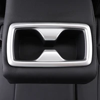 sbtmy car styling abs rear drain cup frame sequin interior bright strips accessories for toyota highlander 2020 2021 2022 xu70