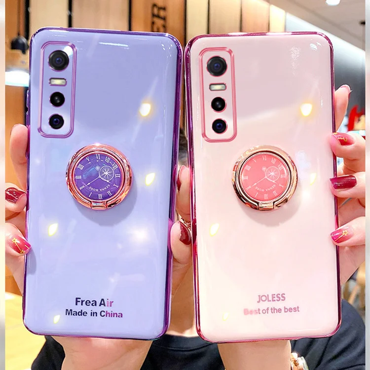 

Чехол для телефона vivo x60pro, кольцо S9 с гальваническим покрытием, мягкий чехол iqoo5, защитный чехол