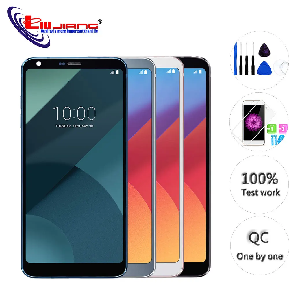5,7 ''ips для LG G6 H870 H871 H872 LS993 VS998 кодирующий преобразователь сенсорного экрана в сборе с рамкой для LG G6 ЖК-дисплей