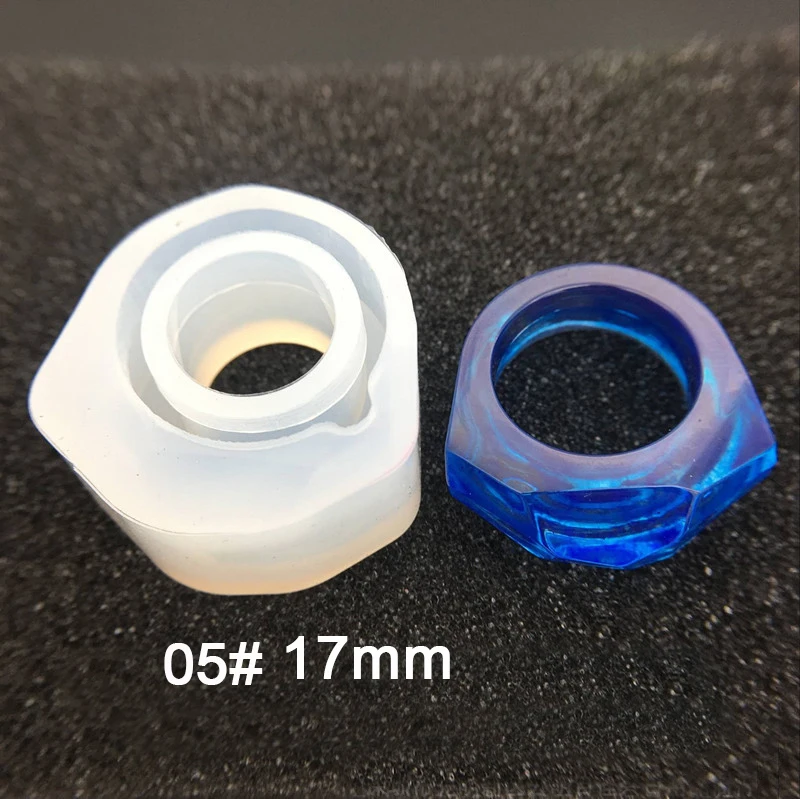 17mm-5 Ассорти DIY Силиконовое кольцо формы для смолы ювелирных изделий ремесло эпоксидные формы - Цвет: 17mm-5