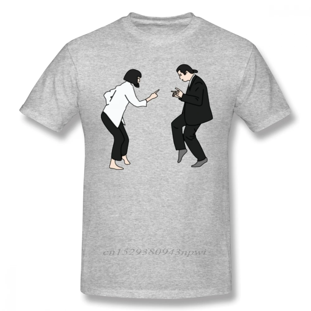 Camiseta de buena Vibes para hombre, camiseta de Pulp Fiction, playera impresionante de manga corta de gran tamaño, 100% algodón, estampada