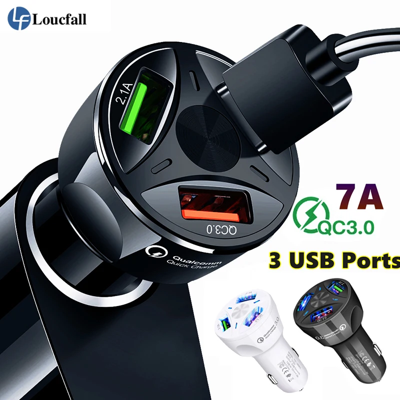 Автомобильное зарядное устройство USB Quick Charge QC3.0 порты автомобильный