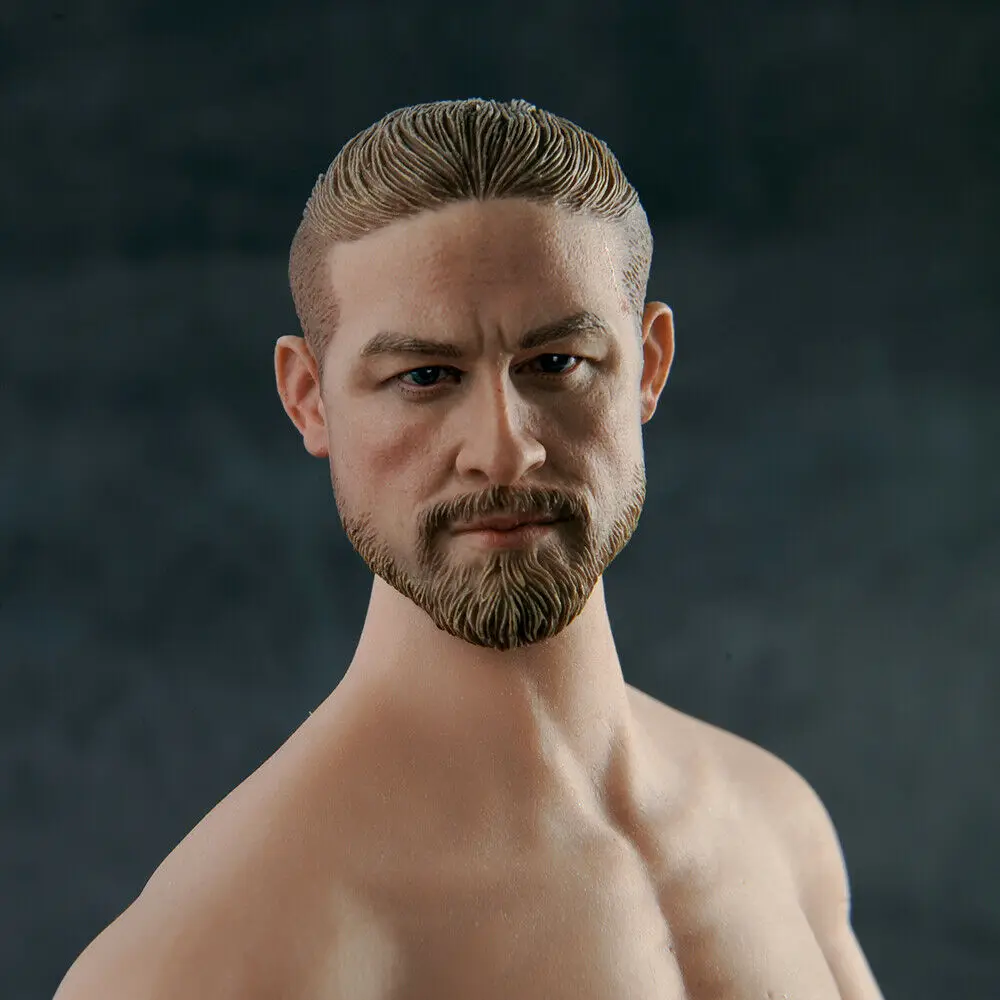 

1/6 Charlie Hannum American Actor Wounded Head Sculpture Fit 12" Male Action Figure Body