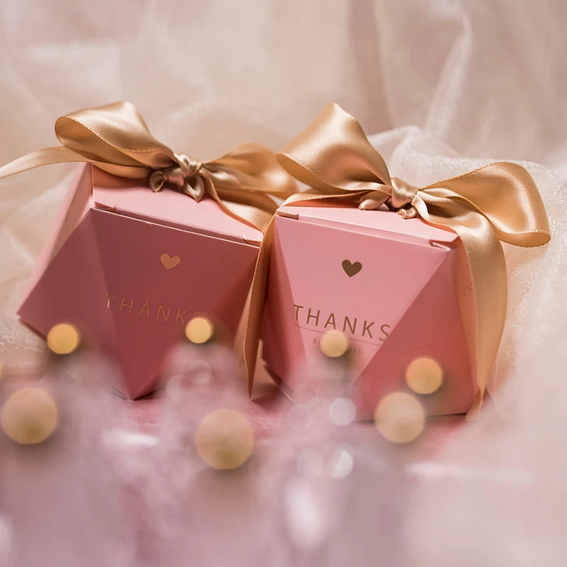 Новые творческие розовый конфеты коробки свадебные сувениры и подарки коробка