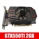 Оригинальная графическая карта GTX550TI 2 ГБ DDR5 128 бит игровая графическая карта для NVIDIA Geforce с охлаждающим вентилятором видеокарта GPU PUBG