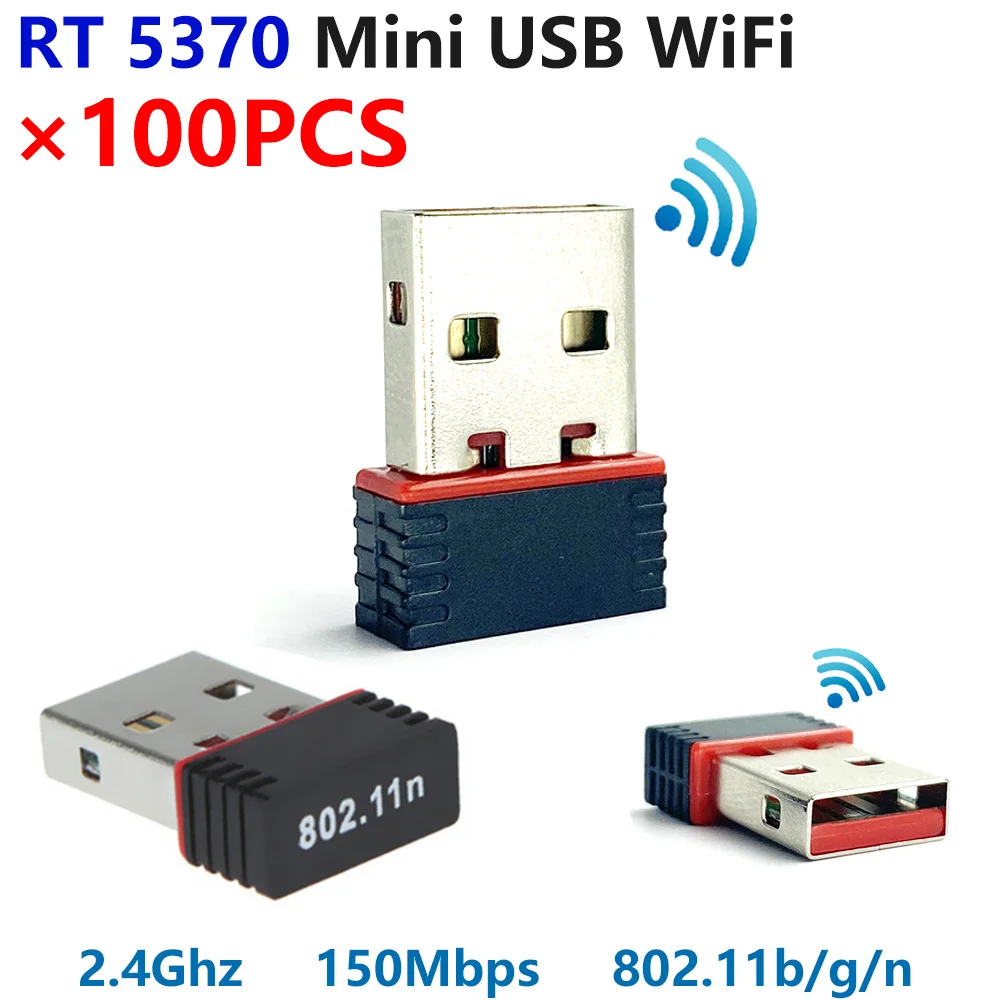 [100 шт.] Mini 5370 WiFi Dongle Ralink RT5370 чип 150 Мбит/с USB 2 0 интерфейс беспроводной