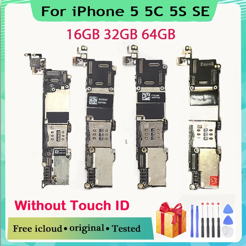 Оригинальная материнская плата для iphone 5 5C 5S 5SE разблокирована с системой IOS