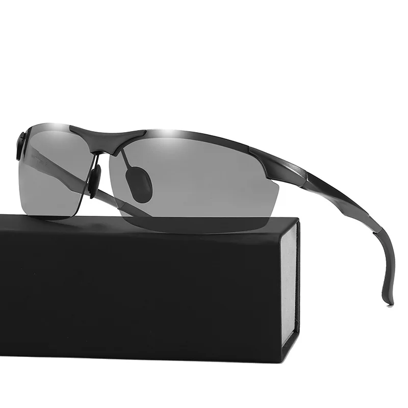 Солнцезащитные очки Vazrobe мужские фотохромные поляризационные с пружинными