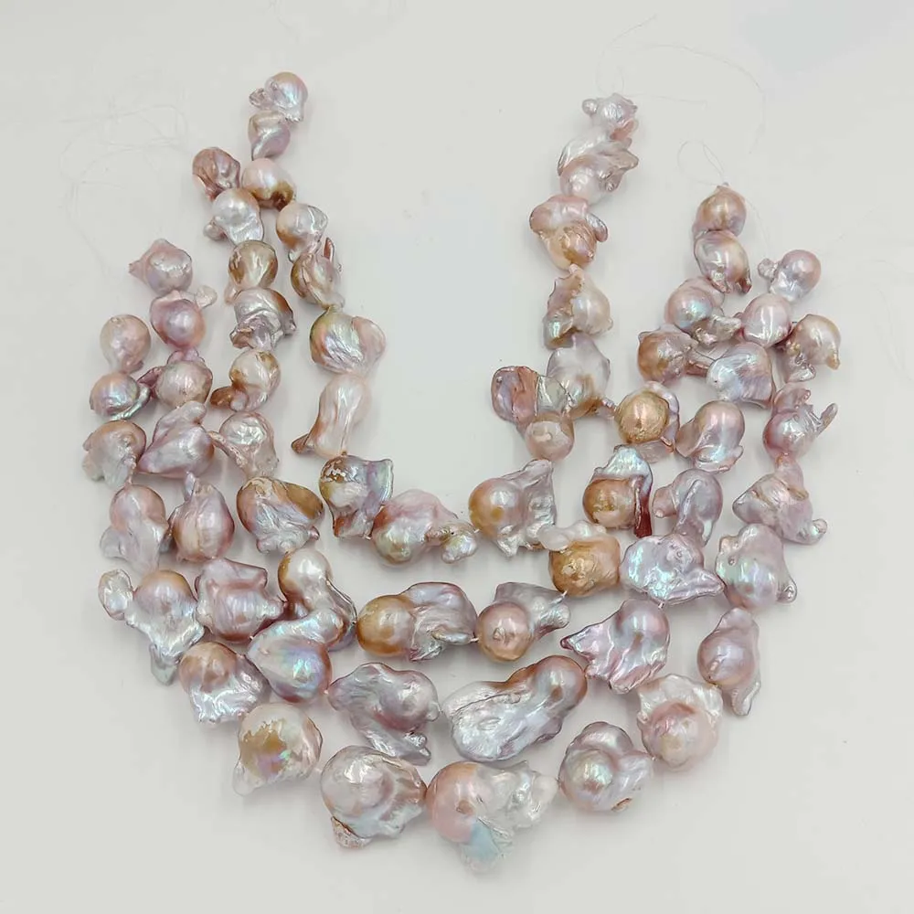 Жемчужные бусины 100% натуральный пресноводный жемчуг с барочной формой большой