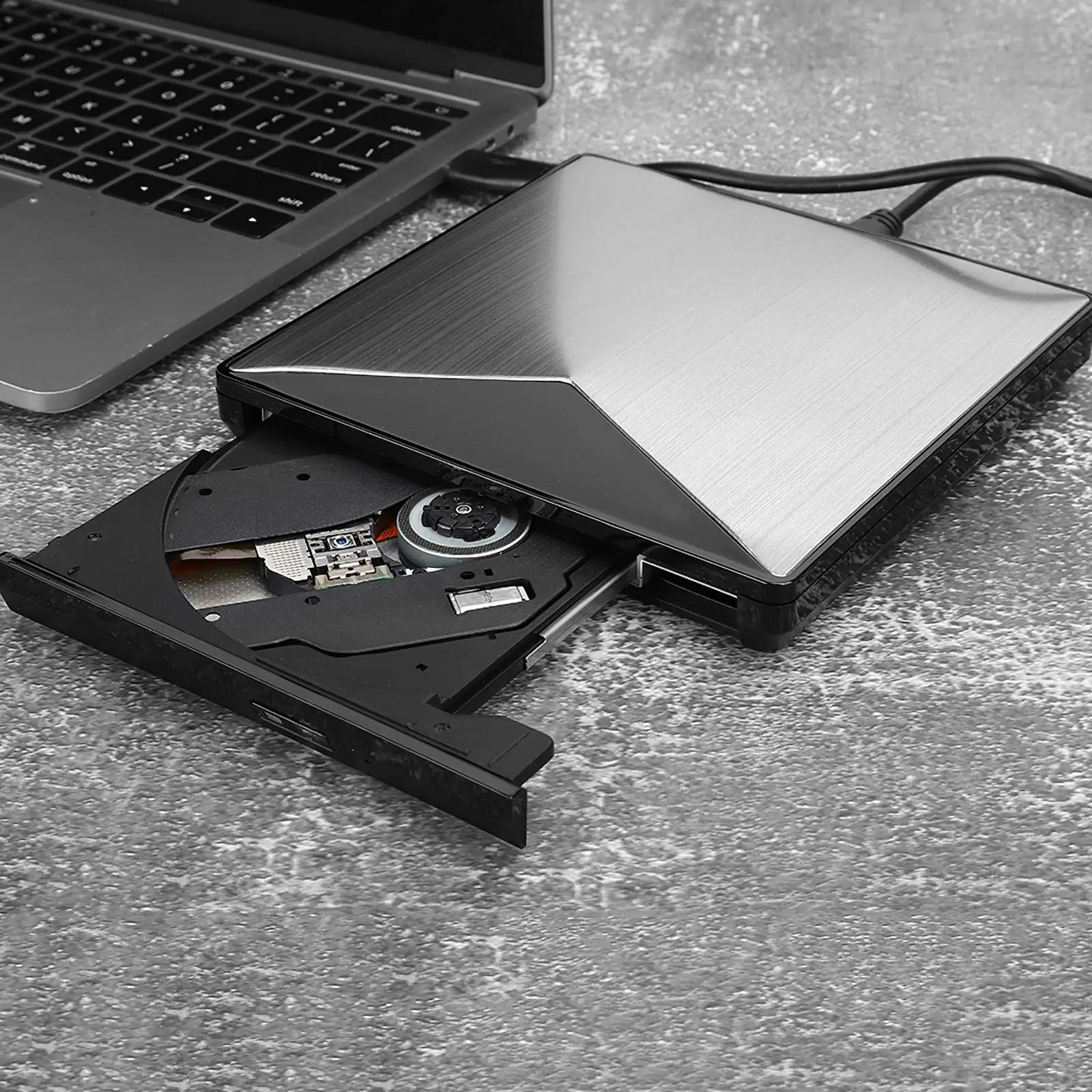 

Запись CD RW DVD ROM записывающее устройство Plug And Play записывающее устройство для ноутбука настольного компьютера для дома офиса чтение USB 3,0 внеш...