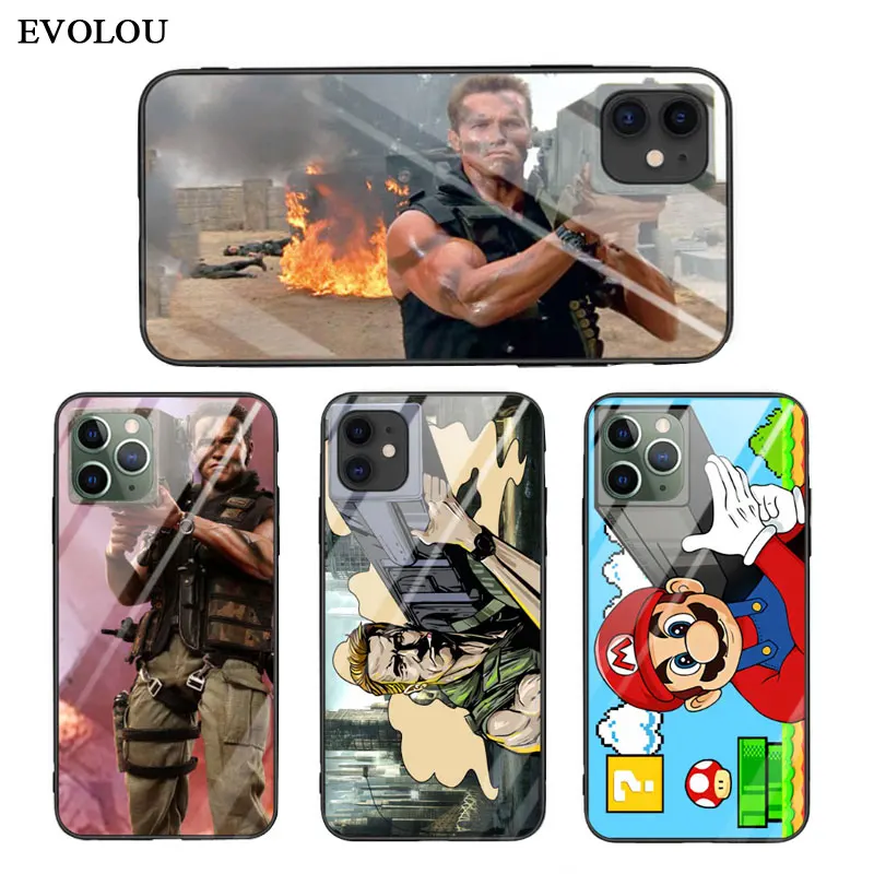 Чехол для телефона из закаленного стекла iphone 11 pro 2019 мягкая рамка + Забавные Чехлы