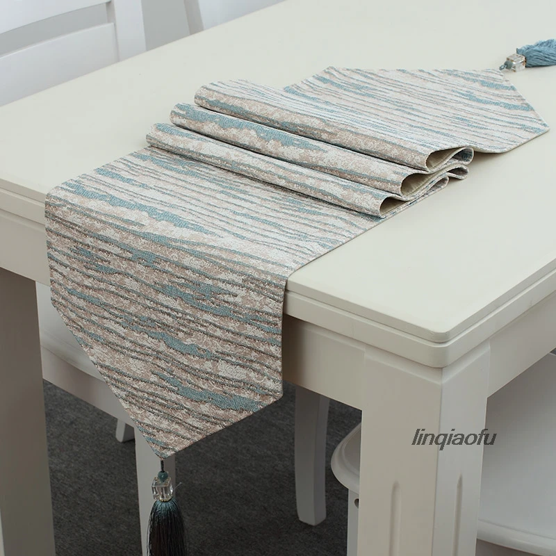 Скандинавский минималистичный современный Настольный бегун однотонная ткань