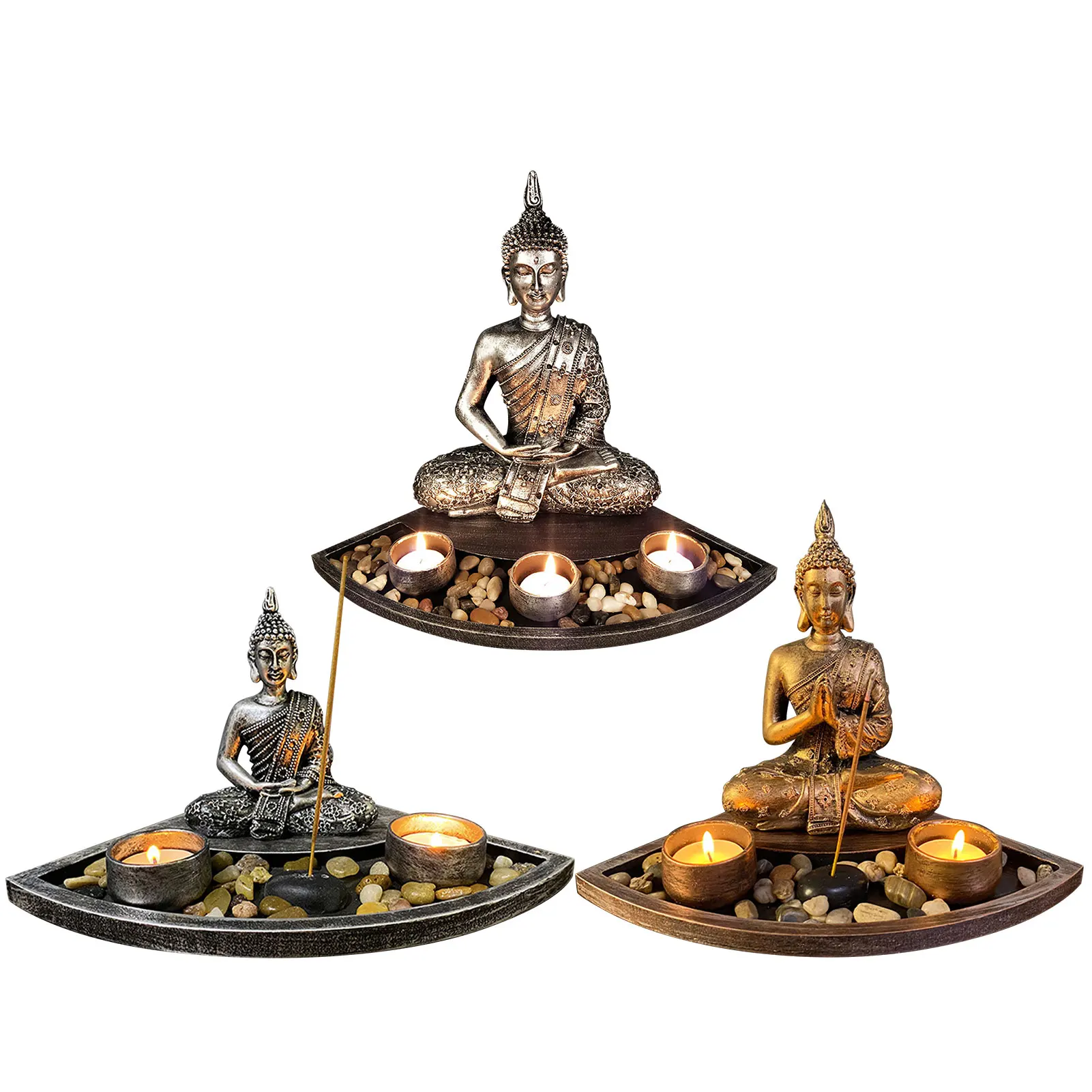 Тайская статуя Будды подсвечник горелка подставка для благовоний Будда с