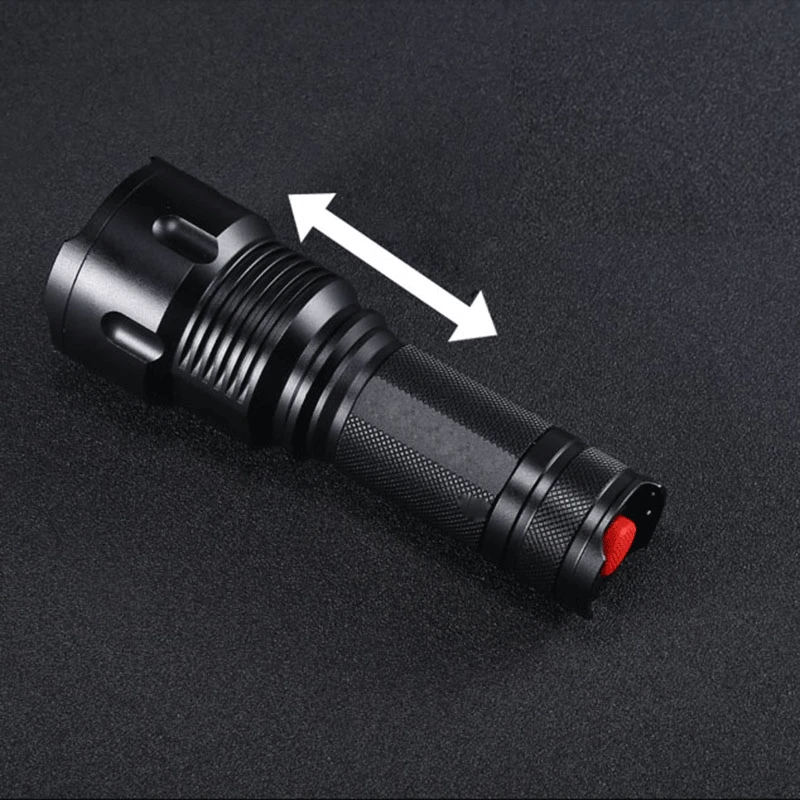 Сильный люмен XML T6 тактический светодиодный фонарик высокой мощности зум яркий