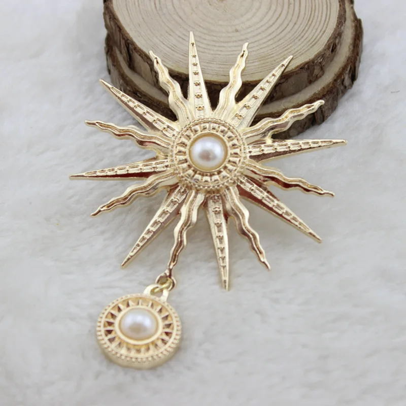 Новые булавки большого размера в стиле барокко от солнца для женщин и мужчин из