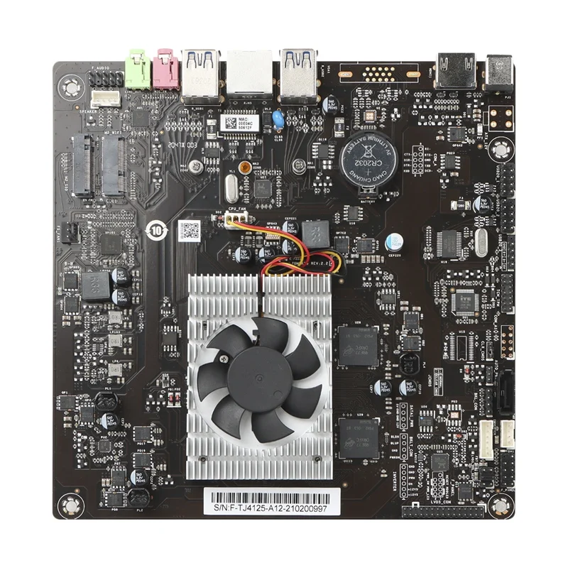 

J4125 Embedded Industrial Control Motherboard Quad-Core Four-Thread DDR4 2400MHz 8G RAM ThinITX Computer Motherboard